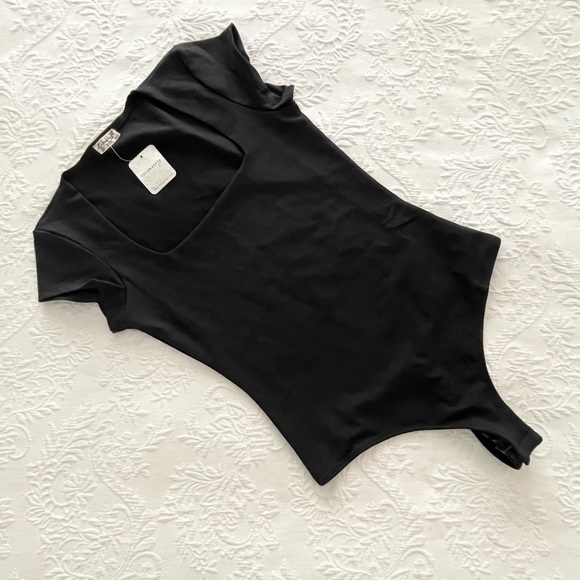 NWT Lulus Free People Square Eyes Black Bodysuit Small - Picture 7 of 13